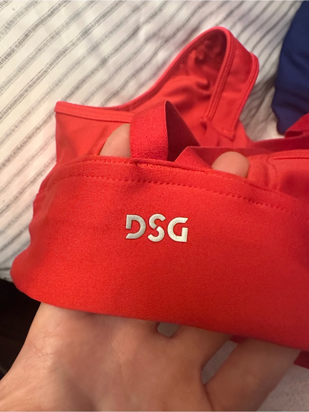 DSG Red Racerback Sports Bra - Picture 5 of 6